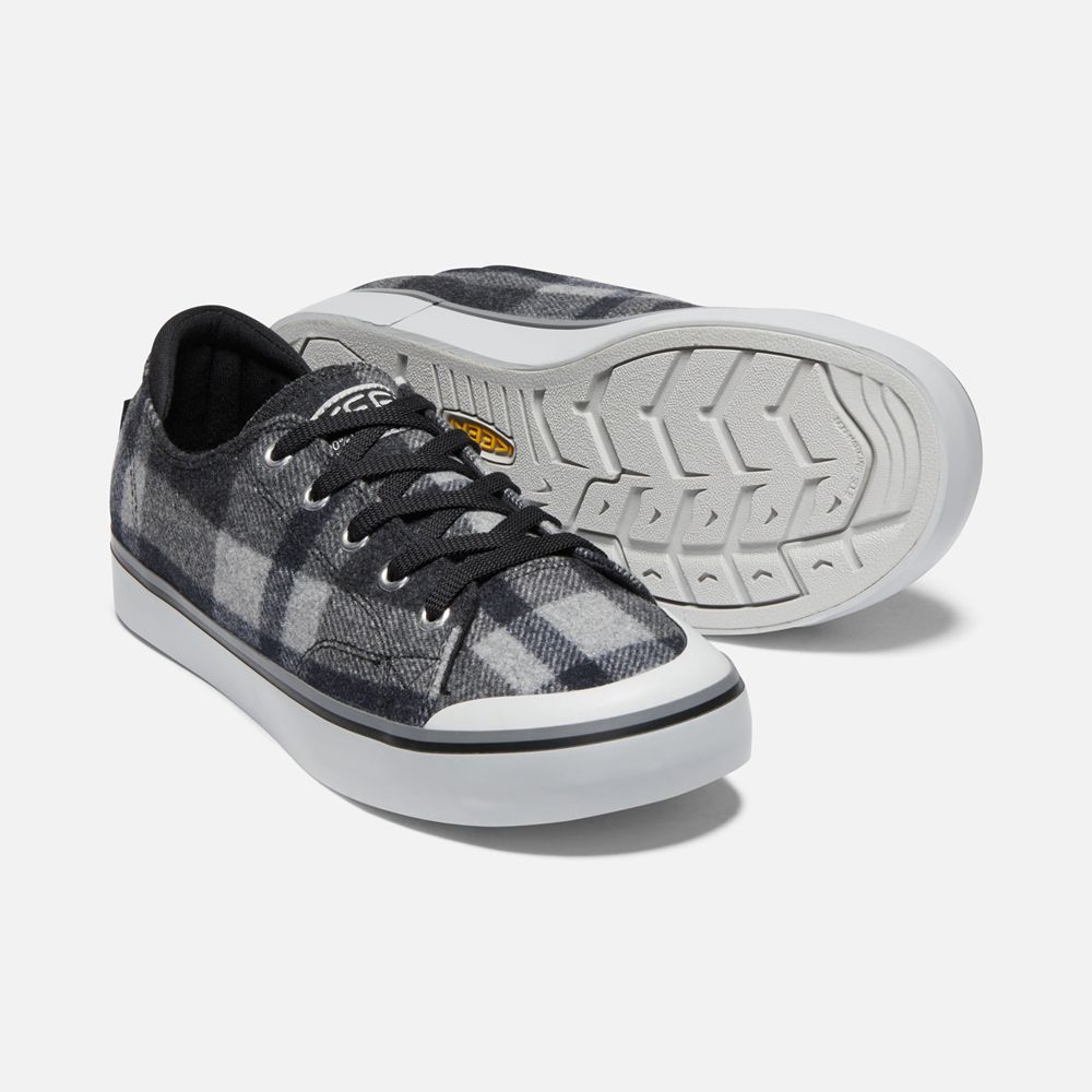 Pantofi Keen Romania Dama Gri/Negrii Elsa Iii Plaid Sneaker 6842-KSAUY